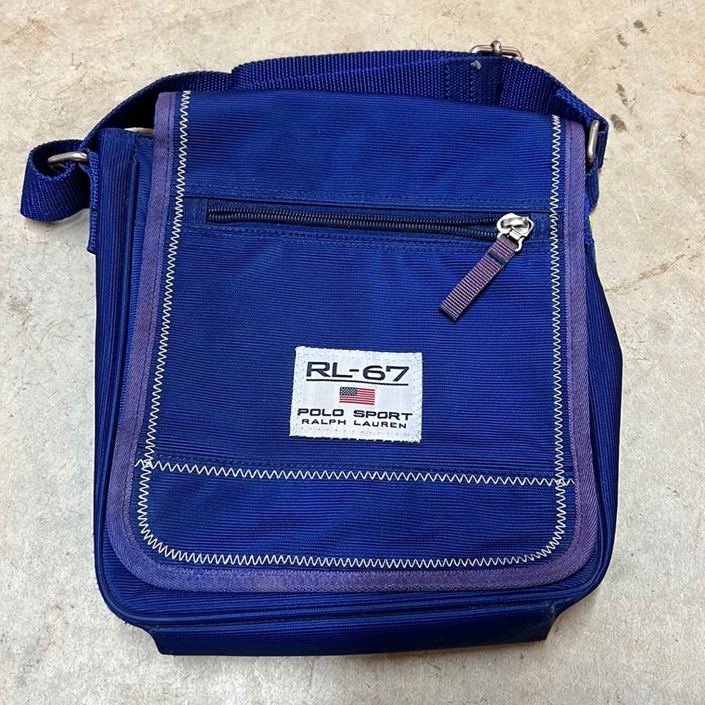 Vintage Polo Sport Messenger Bag